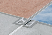 Schluter — Profiles of the floor, wall, stairs