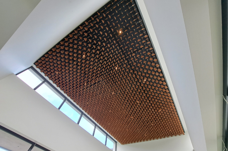 Individual Residential House — Open-Cell Ceiling