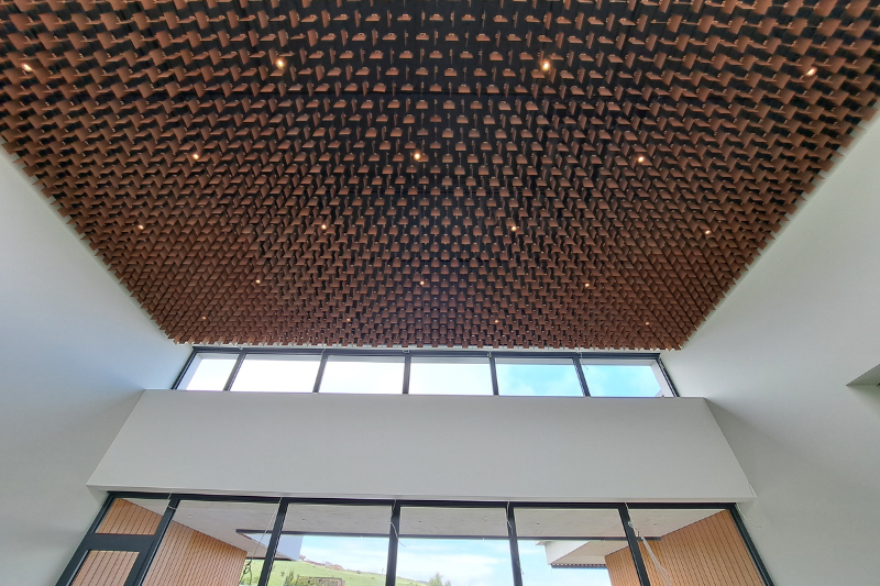Individual Residential House — Open-Cell Ceiling